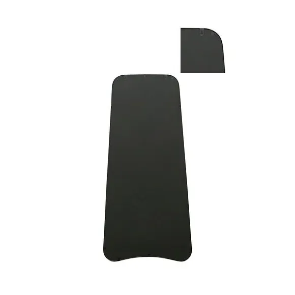 Abstract Wall Mirror Indoor Outdoor - Black, Metal