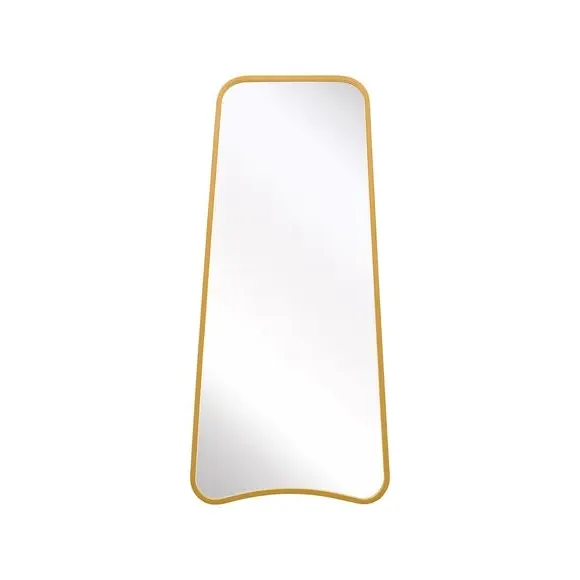 Abstract Wall Mirror Indoor Outdoor - Gold, Metal