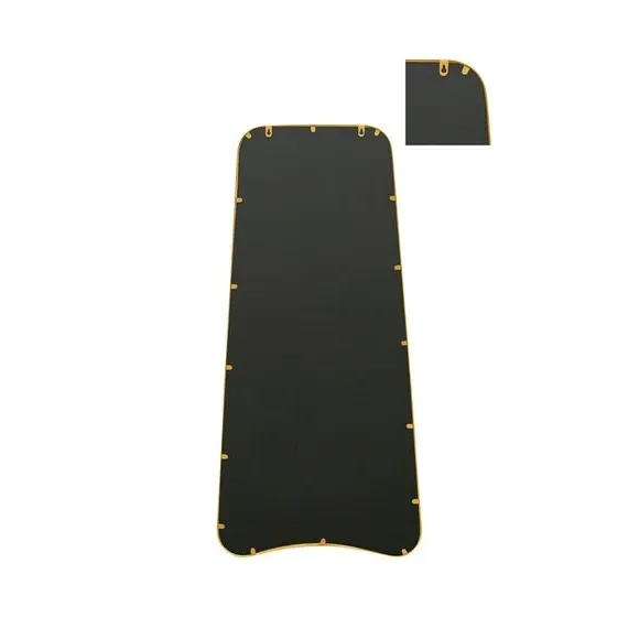 Abstract Wall Mirror Indoor Outdoor - Gold, Metal