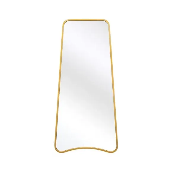 Abstract Wall Mirror Indoor Outdoor - Gold, Metal
