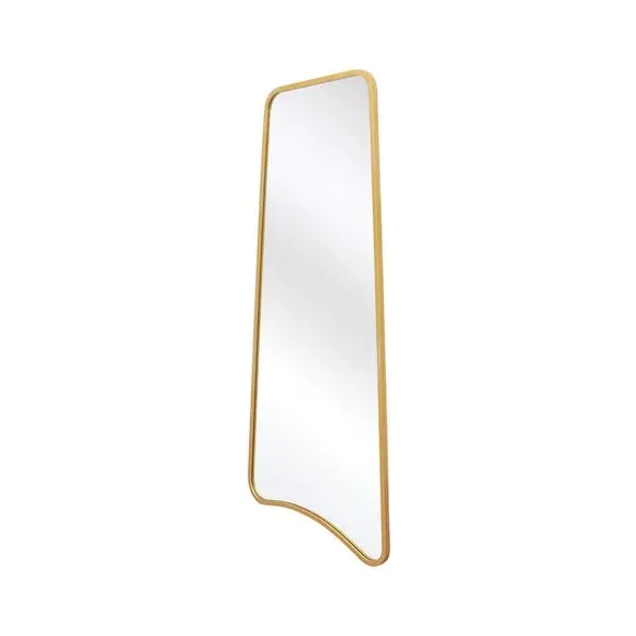 Abstract Wall Mirror Indoor Outdoor - Gold, Metal