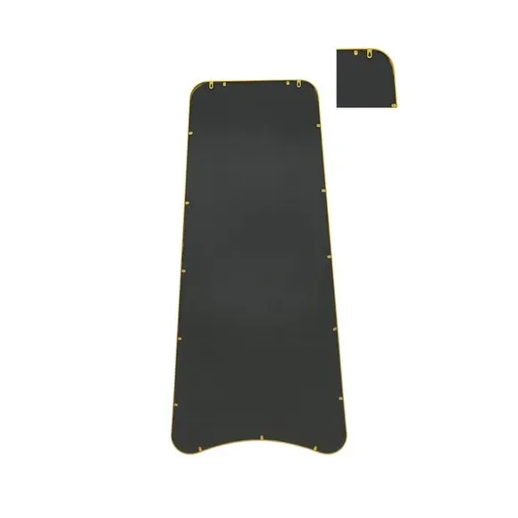 Abstract Wall Mirror Indoor Outdoor - Gold, Metal
