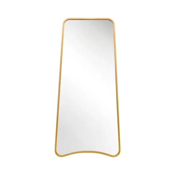 Abstract Wall Mirror Indoor Outdoor - Gold, Metal