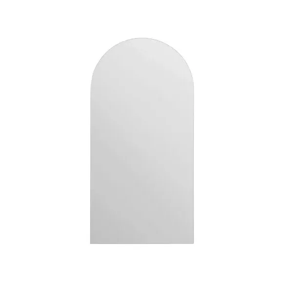 Arched Frameless Wall Mirror - Black