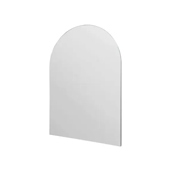 Arched Frameless Wall Mirror - Black