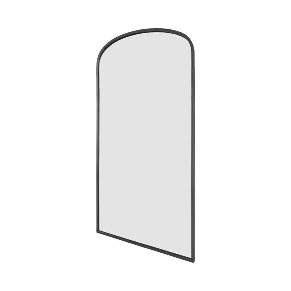 Arched Full Length Wall Mirror - Black, Metal