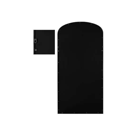 Arched Full Length Wall Mirror - Black, Metal