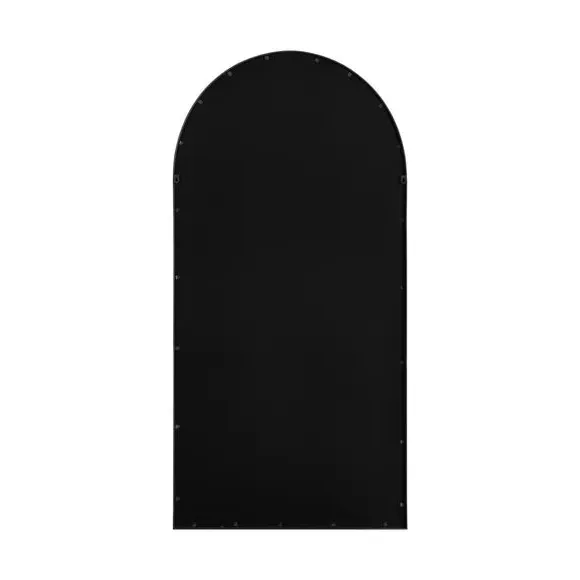Arched Full Length Wall Mirror - Black, Metal