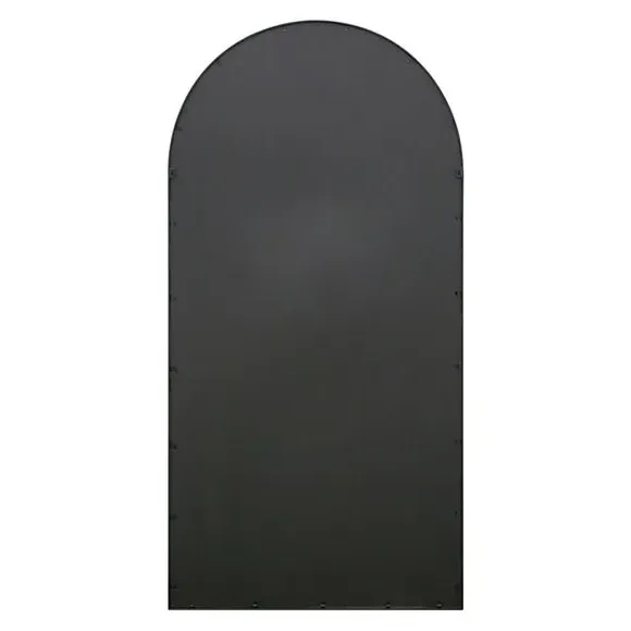Arched Full Length Wall Mirror - Black, Metal