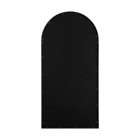 Arched Full Length Wall Mirror - Black, Metal