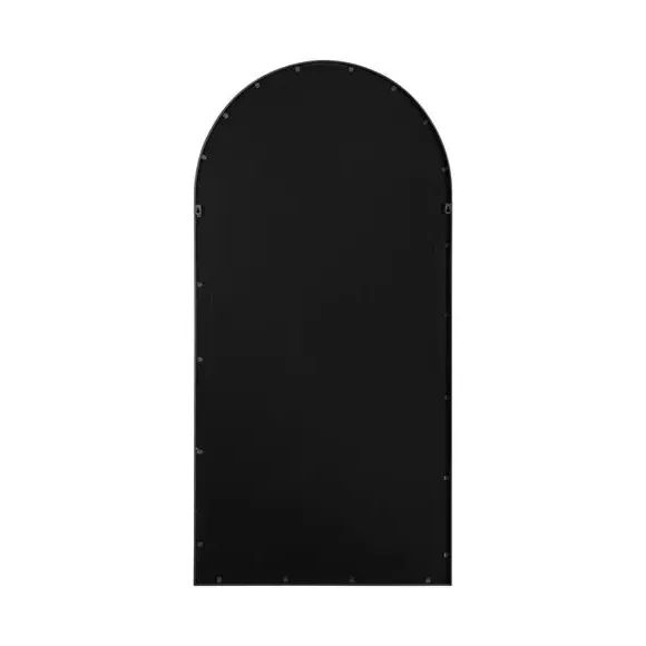 Arched Full Length Wall Mirror - Black, Metal