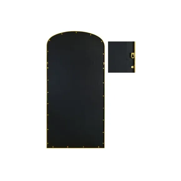 Arched Full Length Wall Mirror - Gold, Metal