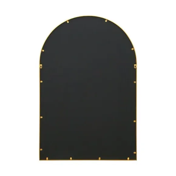Arched Full Length Wall Mirror - Gold, Metal