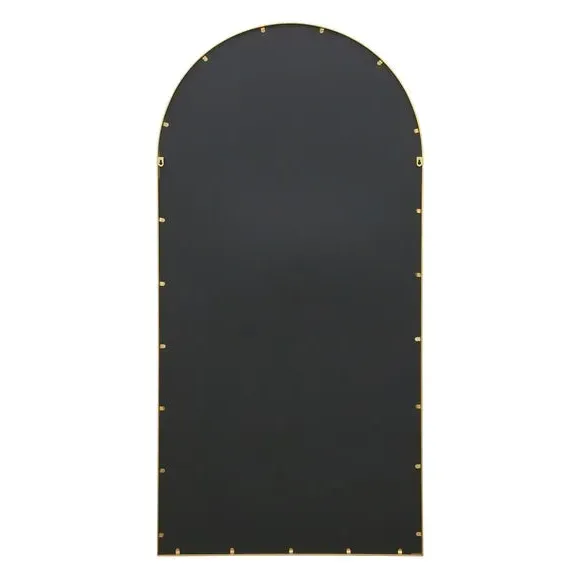 Arched Full Length Wall Mirror - Gold, Metal