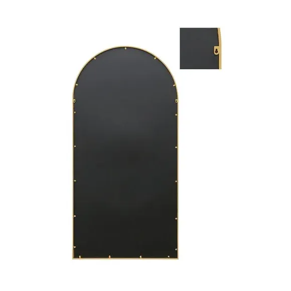 Arched Full Length Wall Mirror - Gold, Metal
