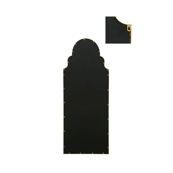 Arched Full Length Wall Mirror - Gold, Metal