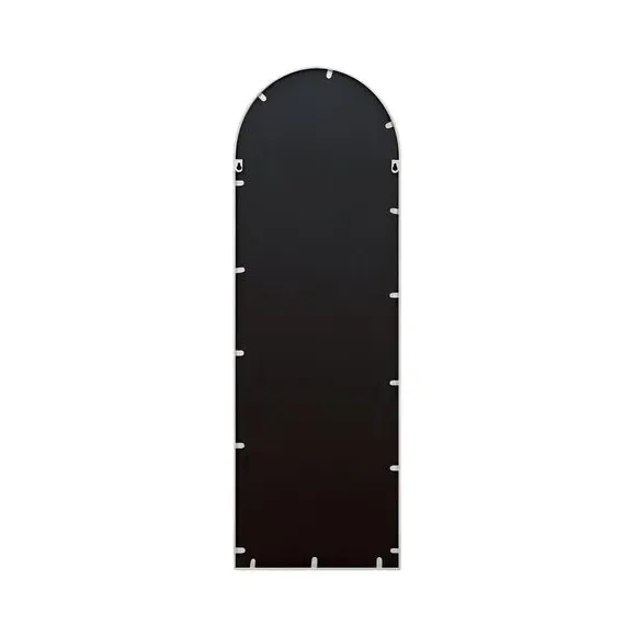 Arched Full Length Wall Mirror - White, Metal