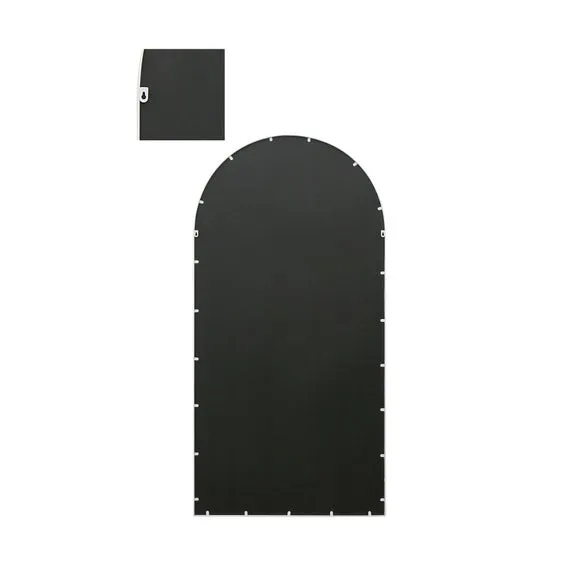 Arched Full Length Wall Mirror - White, Metal