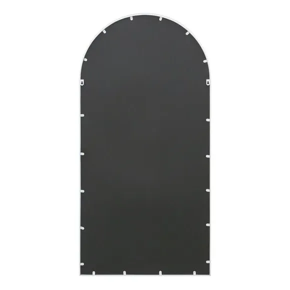 Arched Full Length Wall Mirror - White, Metal