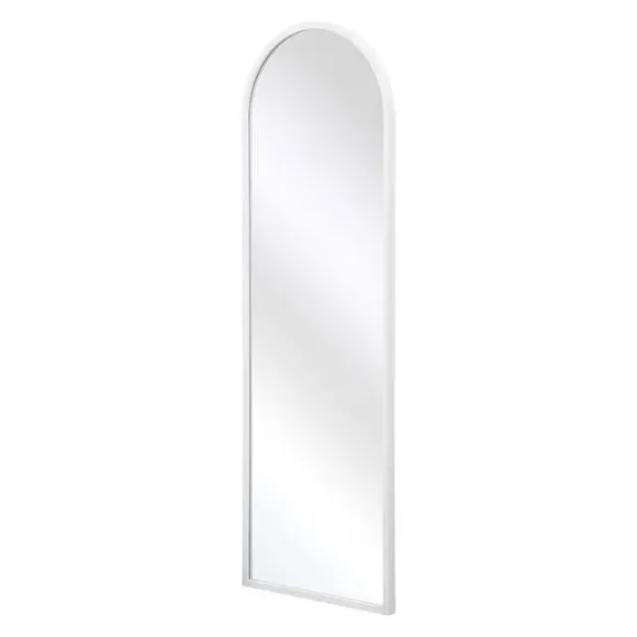 Arched Full Length Wall Mirror - White, Metal