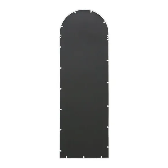 Arched Full Length Wall Mirror - White, Metal