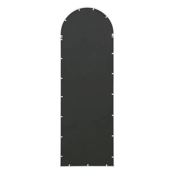 Arched Full Length Wall Mirror - White, Metal