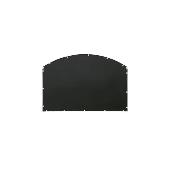 Arched Overmantel Wall Mirror - White, Metal