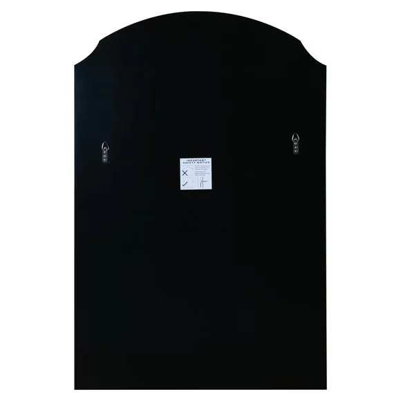 Arched Wall Mirror - Black Frame