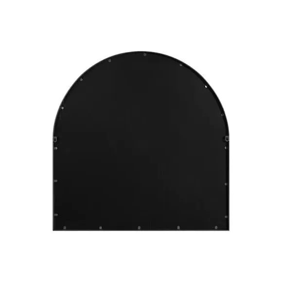 Arched Wall Mirror Indoor Outdoor - Black, Metal