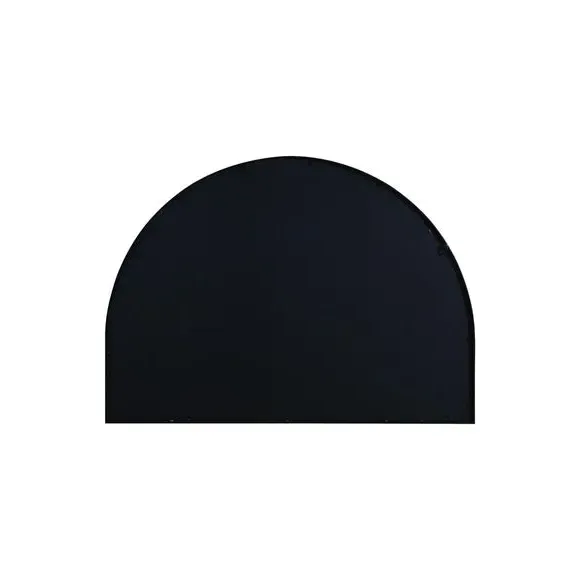 Arched Wall Mirror Indoor Outdoor - Black, Metal