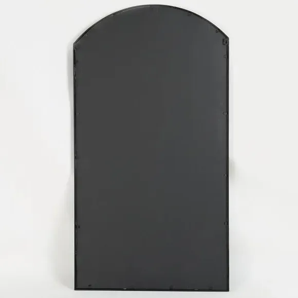 Arched Wall Mirror Indoor Outdoor - Black