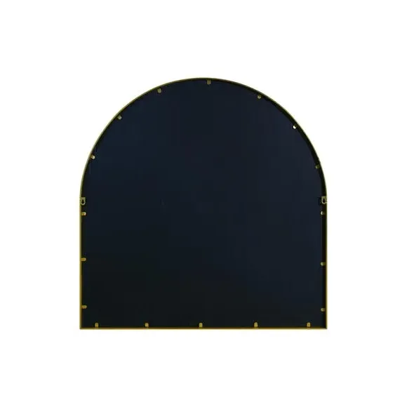 Arched Wall Mirror Indoor Outdoor - Gold, Metal