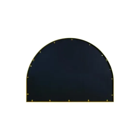 Arched Wall Mirror Indoor Outdoor - Gold, Metal