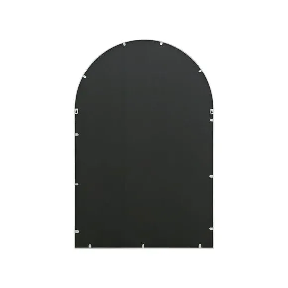 Arched Wall Mirror Indoor Outdoor - White, Metal
