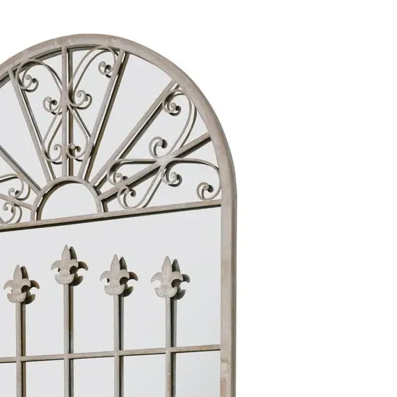 Arched Wall Mirror - Stone Finish
