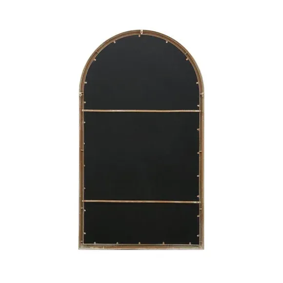 Extra Large Arched Wall Mirror - Natural, Metal
