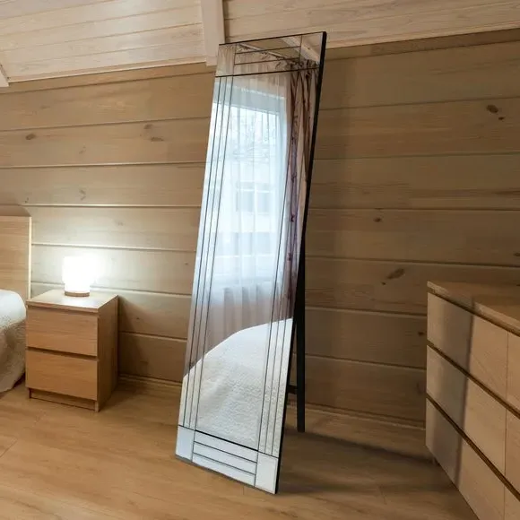 Free Standing Leaner Mirror - Clear, Glass