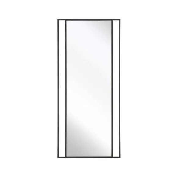 Full Length Wall Mirror - Black, Metal