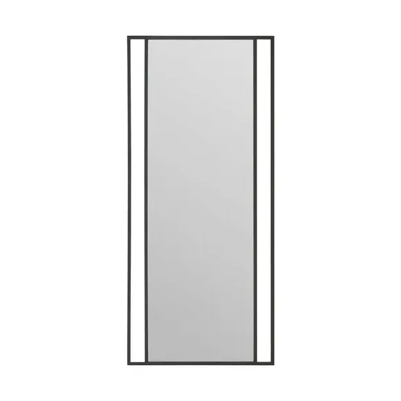 Full Length Wall Mirror - Black, Metal