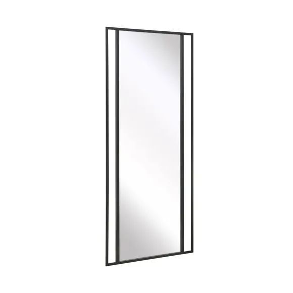 Full Length Wall Mirror - Black, Metal