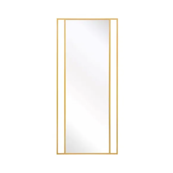 Full Length Wall Mirror - Gold, Metal