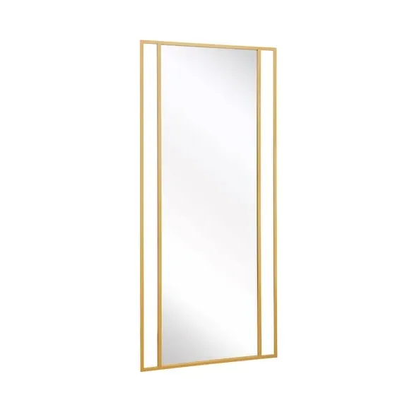 Full Length Wall Mirror - Gold, Metal