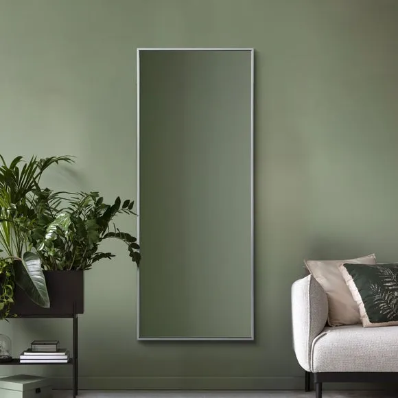 Full Length Wall Mirror - Silver, Aluminium