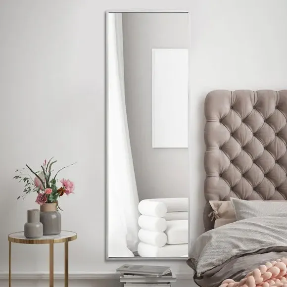Full Length Wall Mirror - Silver, Aluminium