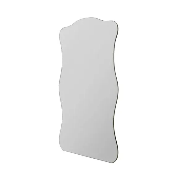 Full Length Wavy Wall Mirror - Clear Glass