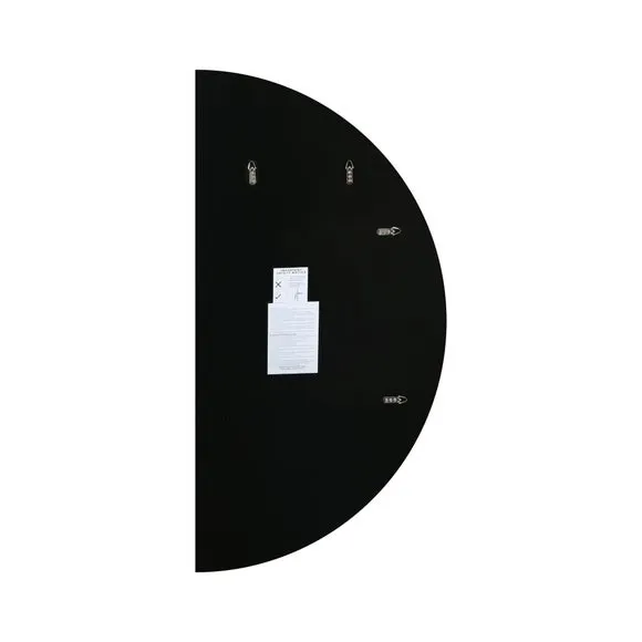 Half Circle Wall Mirror - Silver
