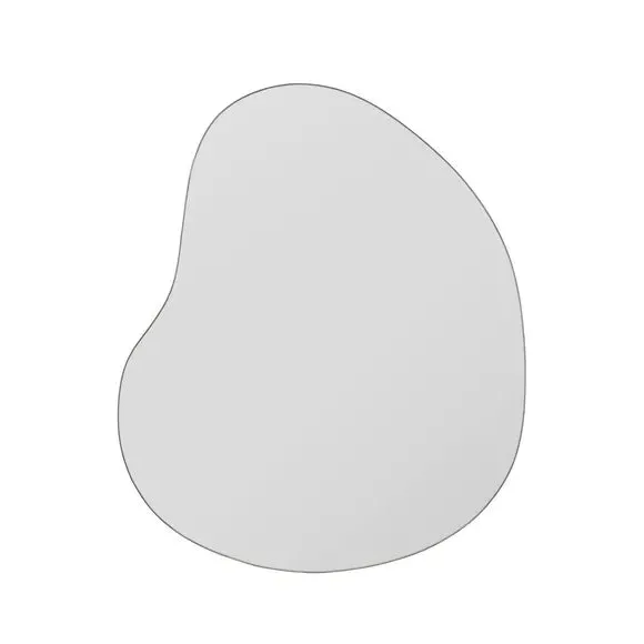 Irregular Pebble Wall Mirror - Black, Frameless