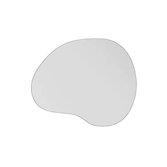 Irregular Pebble Wall Mirror - Black, Frameless
