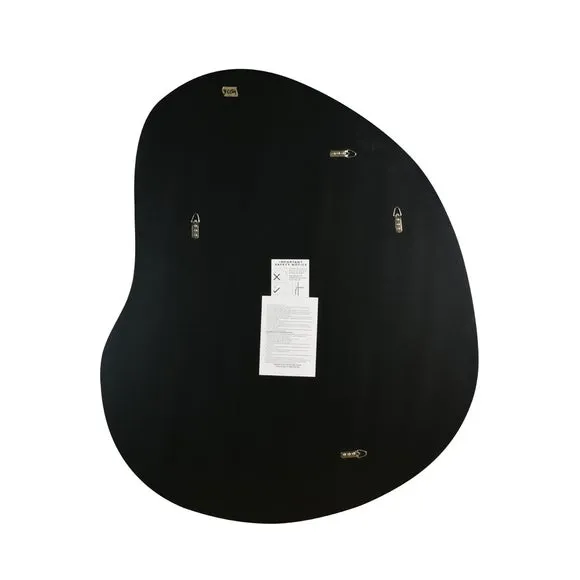 Irregular Pebble Wall Mirror - Black, Frameless