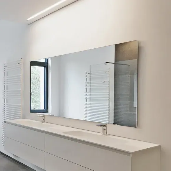 Large Rectangle Wall Mirror - Clear Glass